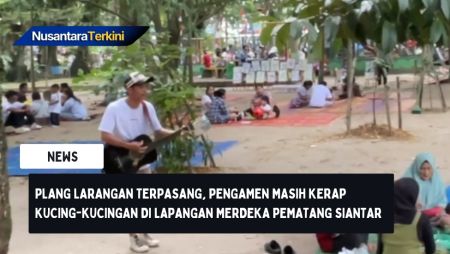 Plang Larangan Terpasang, Pengamen Masih Kerap Kucing-Kucingan di Lapangan Merdeka Pematang Siantar