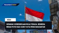 Semarak Kemerdekaan Mulai Terasa, Bendera Merah Putih Hiasi Sudut Kota Pematangsiantar