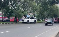 Mau Putar Balik di Depan Kejati Sumut, Pengendara Malah Terhalang Fortuner yang Parkir