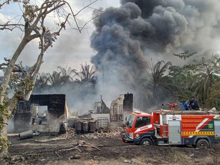 Dapur Minyak Tradisional Warga di Langkat Terbakar, Kerugian Ditaksir Rp300 Juta