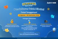 Beasiswa Bakti BCA 2027 Resmi Dibuka untuk Mahasiswa PTN