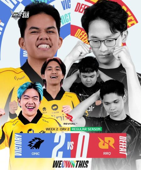 MPL ID Season 18: ONIC Tumbangkan RRQ 2-0 di Royal Derby