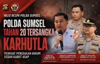 Kasus Karhutla Sumsel, Polda Proses 16 Laporan dan Tahan 20 Orang Tersangka