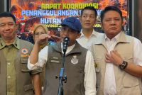 Menhut Sebut Tren Karhutla Sumsel Menurun, Pemerintah Perkuat Satgas Darat dan Gakkum ​
