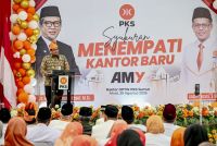 Resmikan Kantor DPW PKS Sumut, Bobby Nasution dan Presiden PKS Tekankan Kolaborasi serta Pelayanan Publik ​