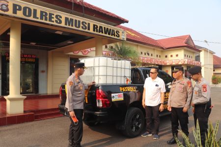 Polres Musi Rawas Modifikasi 13 Kendaraan Dinas Jadi Armada Pemadam Karhutla
