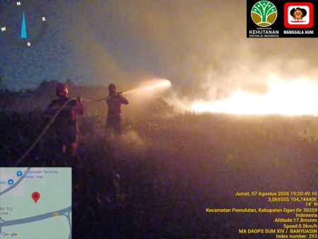 Tim Manggala Agni Padamkan 3 Hektare Karhutla di Ogan Ilir