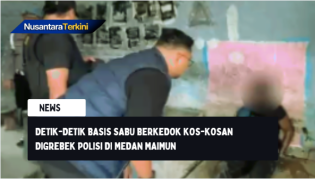Detik-detik Basis Sabu Berkedok Kos-Kosan Digrebek Polisi di Medan Maimun