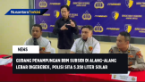 Gudang Penampungan BBM Subsidi di Alang-Alang Lebar Digerebek, Polda Sumsel Sita 5.350 Liter Solar
