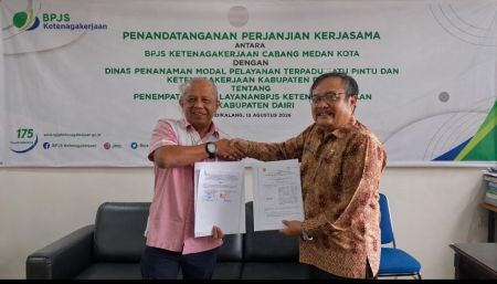Perluas Akses Layanan Jamsos Ketenagakerjaan, BPJS Ketenagakerjaan Medan Kota Hadirkan Unit Layanan di Kabupaten Dairi