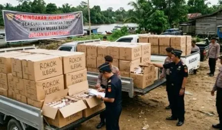 Bea Cukai Gagalkan Peredaran 2,3 Juta Batang Rokok Ilegal di Kutai Kartanegara