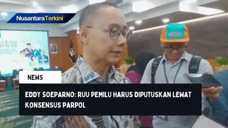 Eddy Soeparno: RUU Pemilu Harus Diputuskan Lewat Konsensus Parpol