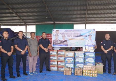Peduli Korban Erupsi Sinabung, Rutan Kabanjahe Salurkan Bantuan ke Pengungsi