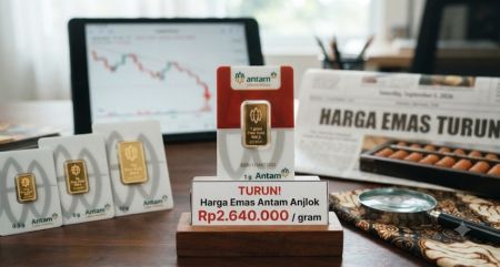 Harga Emas Antam Anjlok Rp30.000, Turun ke Rp2.640.000 per Gram: Cek Rincian Lengkapnya