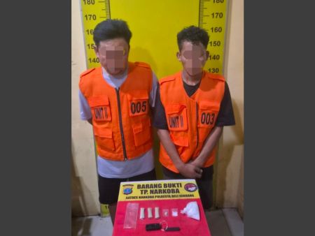 Nyambi Edarkan Narkoba, Dua Kuli Bangunan di Pantai Labu Diringkus Polisi