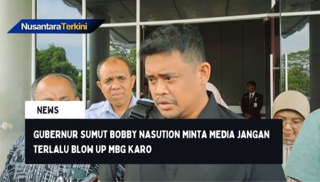 Gubernur Sumut Bobby Nasution Minta Media Jangan Terlalu Blow Up MBG Karo