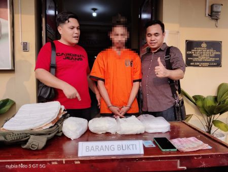 TNI-Polri Gagalkan Penyelundupan 4 Kg Sabu Jaringan Internasional di Labuhanbatu, Satu Tersangka Diringkus