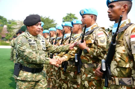 TNI Berangkatkan 638 Prajurit Misi Perdamaian PBB ke Kongo
