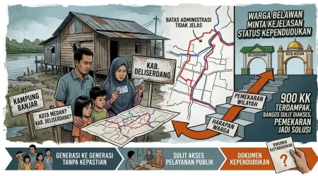 Warga Kampung Nelayan Seberang Belawan Minta Kejelasan Status Wilayah dan Kependudukan ​