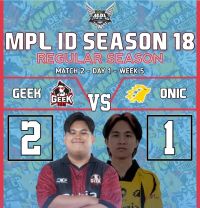 Tumbangkan Onic 2-1, Aksi Maykidss Bawa Geek Farm Raih Kemenangan Perdana di MPL ID S18
