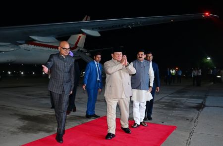 Presiden Prabowo Tiba di India Ikuti KTT BRICS Pertama Sebagai Anggota Penuh