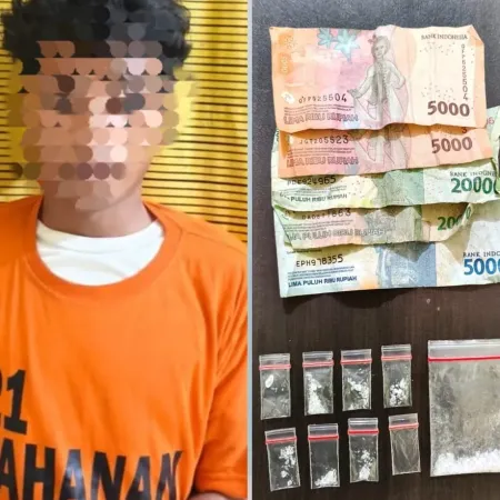 Edarkan Narkoba di Binjai, Remaja 18 Tahun Asal Padang Lawas Diringkus Polisi, 8 Paket Sabu Disita