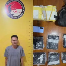 Polres Asahan Tangkap Kurir Narkoba Asal Jatim di Silau Laut, 1,5 Kilo Sabu Gagal Dikirim ke Surabaya