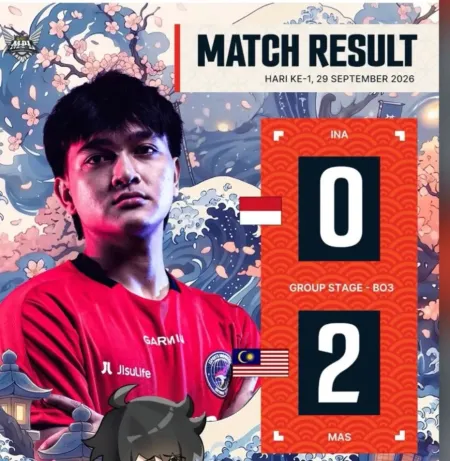 Timnas MLBB Indonesia Takluk 0-2 dari Malaysia di Asian Games 2026  ​