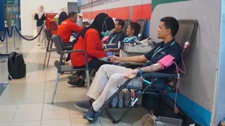 Bandara SMB II Palembang Gelar Donor Darah dan Cek Kesehatan Gratis Sambut HUT ke-2 InJourney Airports
