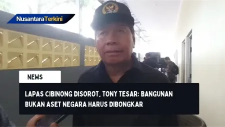 Lapas Cibinong Disorot, Tony Tesar: Bangunan Bukan Aset Negara Harus Dibongkar