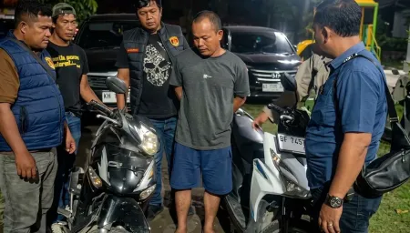 Residivis Curanmor di Langkat Ditangkap, Motor Purnawirawan TNI AD Jadi Sasaran