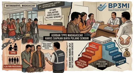 Korban TPPO Madagaskar Harus Siapkan Biaya Pulang Sendiri