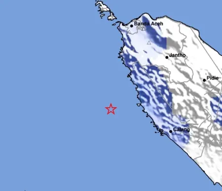 Aceh Jaya Digoyang Gempa M4.3, Getaran Dirasakan hingga Banda Aceh