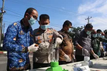 Kejari Binjai Musnahkan Barang Bukti 46 Perkara Inkrah, Sabu 48,52 Gram hingga 55 Butir Ekstasi