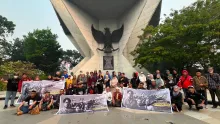 Forum Jurnalis Sumsel Gelar Doa Bersama untuk 5 Jurnalis yang Hilang saat Liput Erupsi Gunung Anak Krakatau