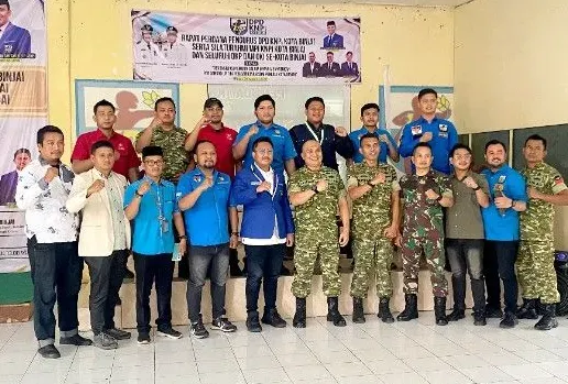 Suasana Kodim 0203/LKT melakukan kunjungan silaturahmi ke markas DPD KNPI Kota Binjai di Jalan Jambi, Kelurahan Rambung Barat, Kecamatan Binjai Selatan, Kamis (24/9/2026). (Foto: Hendra/nusantaraterkini.co)