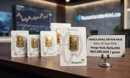 Harga Emas Menguat, Naik Rp15 Ribu ke Rp2.595.000 Per Gram: Buyback Ikut Melonjak