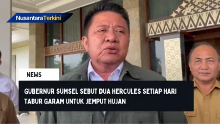 Gubernur Sumsel Sebut Dua Hercules Setiap Hari Tabur Garam untuk Jemput Hujan