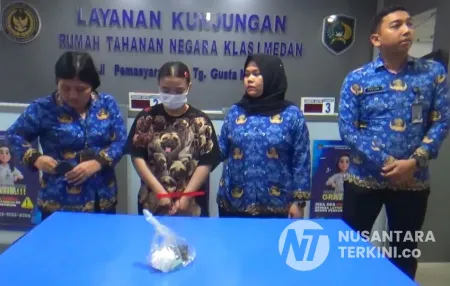 Nekat Selundupkan Sabu dan Ekstasi untuk Suami, Ibu Muda Diciduk di Rutan Kelas 1 Medan