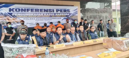 Polres Padangsidimpuan Sita 36,23 Kilogram Ganja dan 502,47 Gram Sabu dalam Sebulan