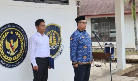 Pimpin Upacara Hari Kesaktian Pancasila di Imigrasi Padangsidimpuan, Heru Febrianto Tekankan Nasionalisme dan Integritas