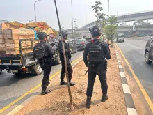Operasi Sikat Musi 2026: 20 Personel Brimob Gencarkan Patroli Keamanan di Palembang