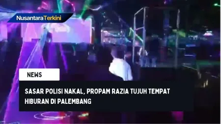 Sasar Polisi Nakal, Propam Razia Tujuh Tempat Hiburan di Palembang