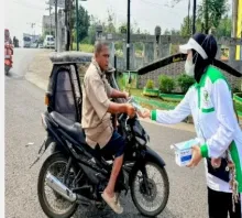 Antisipasi Dampak Kabut Asap, Dinkes Padangsidimpuan Bagikan 3.000 Masker