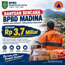 Anggaran BPBD Madina Terjawab, Dana Bantuan Bencana Rp3,7 Miliar Parkir di BPKAD