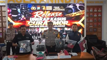 Polres Binjai Ringkus 11 Tersangka Curanmor, Mayoritas Pelaku Anak di Bawah Umur