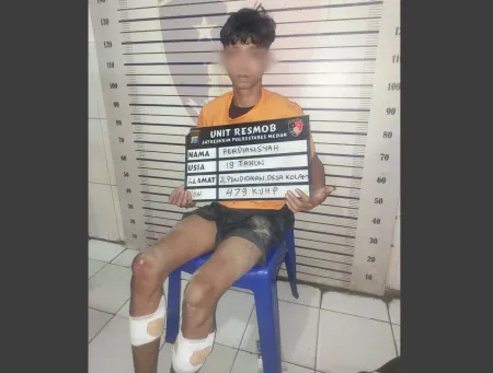 Otak Komplotan Begal 40 TKP Modus Sengaja Tabrak Ditembak Polisi di Langkat