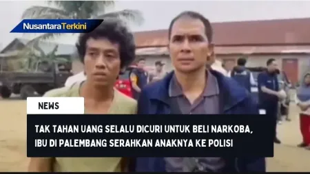 Tak Tahan Uang Selalu Dicuri untuk Beli Narkoba, Ibu di Palembang Serahkan Anaknya ke Polisi