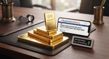 Harga Emas Antam Melesat, Naik Rp20 Ribu ke Rp2.570.000 Per Gram, Ini Daftar Lengkapnya!