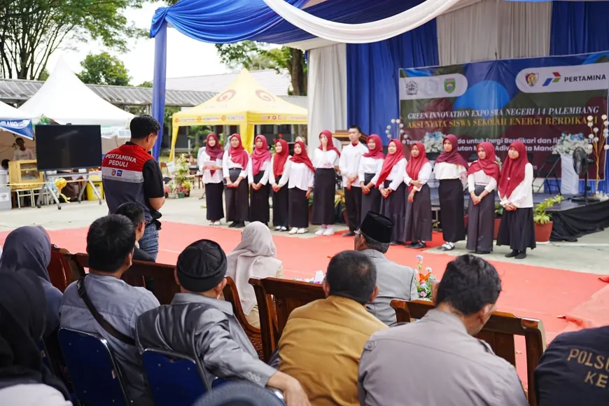 Green Innovation Expo Palembang di halama SMA Negeri 14 Palembang yang bekerja sama dengan Universitas Sebelas Maret pada 30 Januari 2026.